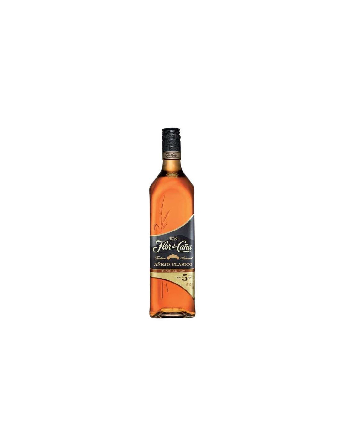 Flor De Cana Rum Black Label 5 Yo 100 Cl 6294